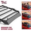 imageTAC Roof Rack Compatible with 20242025 Tacoma Double Cab Truck Cross Bar Cargo Canoe Bike Kayak Snowboard Luggage Upper Storage Carrier Truck Outdoors Gear