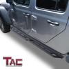 imageTAC Running Boards Fit 20202025 Jeep Gladiator JT Rocker Steps Pickup Truck Side Steps Nerf Bars Rock Slider Armor OffRoad Accessories Fine Texture Black 2pcsRocker Steps
