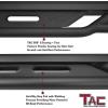 imageTAC Running Boards Fit 20222024 Rivian R1S R1T Side Steps Nerf Bars Rock Slider Armor Pickup Truck OffRoad Accessories Fine Texture Black 2pcs