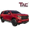 imageTAC Running Boards Side Steps Compatible with 20212023 Chevy TahoeGMC Yukon Exclude Yukon XL SUV 3quot Black Nerf Bars Step Rails Side Bars Off Road Accessories 2pcs Running Boards
