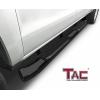 imageTAC Side Steps Compatible with 20052023 Toyota Tacoma Double Cab Pickup Truck 3quot Stainless Steel Side Bars Nerf Bars Running Boards Rock Panel Off Road Exterior Accessories 2 PiecesGloss Black