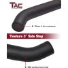 imageTAC Side Steps Compatible with 20052023 Toyota Tacoma Double Cab Pickup Truck 3quot Stainless Steel Side Bars Nerf Bars Running Boards Rock Panel Off Road Exterior Accessories 2 PiecesTexture
