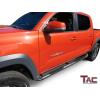 imageTAC Side Steps Compatible with 20052023 Toyota Tacoma Double Cab Pickup Truck 3quot Stainless Steel Side Bars Nerf Bars Running Boards Rock Panel Off Road Exterior Accessories 2 PiecesStainless Steel