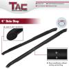 imageTAC Side Steps Compatible with 20052023 Toyota Tacoma Double Cab Pickup Truck 3quot Stainless Steel Side Bars Nerf Bars Running Boards Rock Panel Off Road Exterior Accessories 2 PiecesHeavy Texture Black