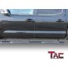 imageTAC Side Steps Compatible with 20052023 Toyota Tacoma Double Cab Pickup Truck 3quot Stainless Steel Side Bars Nerf Bars Running Boards Rock Panel Off Road Exterior Accessories 2 PiecesBlack