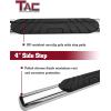 imageTAC Side Steps Compatible with 20052023 Toyota Tacoma Double Cab Pickup Truck 3quot Stainless Steel Side Bars Nerf Bars Running Boards Rock Panel Off Road Exterior Accessories 2 PiecesStainless Steel