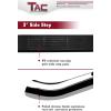 imageTAC Side Steps Compatible with 20052023 Toyota Tacoma Double Cab Pickup Truck 3quot Stainless Steel Side Bars Nerf Bars Running Boards Rock Panel Off Road Exterior Accessories 2 PiecesStainless Steel