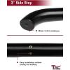 imageTAC Side Steps Custom Fit 20022007 Jeep Liberty 3 inches Black Side Bars Nerf Bars Step Rails Running Boards Off Road Automotive Exterior Accessories 2 Pieces Running Boards