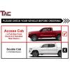imageTAC Side Steps Fit 19952004 Toyota Tacoma Access Cab 4WD Or Prerunner 24WD 3quot Black Side Bars Nerf Bars Running Boards Rock Panel Off Road Exterior Accessories 2 Pieces Running Boards