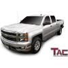imageTAC Side Steps Fit 20012018 Chevy SilveradoGMC Sierra 1500 Crew Cab  20012019 Chevy SilveradoGMC Sierra 25003500 Crew Cab Exclude CK Classic 3quot Tube Stainless Steel Side Bars 2pcsGloss Black