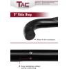 imageTAC Side Steps Fit 20042024 Nissan Titan Crew Cab  20162024 Nissan Titan XD Crew Cab Truck Pickup 3quot Black Side Bars Nerf Bars Running Boards 2 Pieces3 inch Gloss Black
