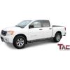 imageTAC Side Steps Fit 20042024 Nissan Titan Crew Cab  20162024 Nissan Titan XD Crew Cab Truck Pickup 3quot Black Side Bars Nerf Bars Running Boards 2 Pieces3 inch Gloss Black