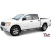 imageTAC Side Steps Fit 20042024 Nissan Titan Crew Cab  20162024 Nissan Titan XD Crew Cab Truck Pickup 3quot Black Side Bars Nerf Bars Running Boards 2 Pieces3 inch Polish