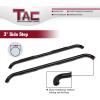 imageTAC Side Steps Fit 20092018 RAM 1500 Quad Cab20192024 RAM 1500 Classic Quad Cab Truck Pickup 3quot Black Nerf Bars Running Boards 2pcs