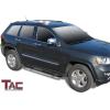 imageTAC Side Steps Fit 20112021 Jeep Grand Cherokee Include 22 WK ampamp Exclude Limited XHigh AltitudeSummitSRTSRT8TrackhawkTrailhawkL Model 3quot Black Nerf Bars Step Rails 2Pcs