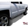 imageTAC Side Steps Fit Chevy SilveradoGMC Sierra 19992018 1500 ampamp 19992019 25003500 ExtendedDouble Cab Excluding CK Classic Body Mount Truck Pickup 3quot Black Side Bars Nerf Bars 2 Pieces
