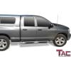 imageTAC Side Steps Running Boards Compatible with 20022008 Dodge Ram 1500 Quad Cab  20032009 Dodge Ram 25003500 Quad Cab Pickup Truck 4quot Oval Tube Stainless Steel Side Bars Nerf Bars 2 Pieces