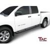 imageTAC Side Steps Running Boards Compatible with 20042024 Nissan Titan Crew Cab  20162024 Nissan Titan XD Crew Cab Truck Pickup 3 Texture Black Side Bars Nerf Bars Off Road Accessories3 inch Gloss Black