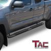 imageTAC Side Steps Running Boards Compatible with 20052023 Toyota Tacoma Access Cab Truck Pickup 425quot Texture Black Side Bars Nerf Bars Off Road Accessories 2pcs