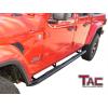 imageTAC Side Steps Running Boards Compatible with 20202025 Jeep Gladiator JT Truck Pickup 3quot Black Side Bars Step Rails Nerf Bars Off Road Accessories 2 pcs Running BoardsFine Texture Black