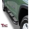 imageTAC Side Steps Running Boards Compatible with 20222025 Toyota Tundra Double Cab Truck Pickup 3 Black Side Bars Nerf Bars Off Road Exterior Accessories 2PcsHeavy Texture Black