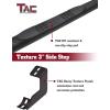 imageTAC Side Steps Running Boards Compatible with 20222025 Toyota Tundra Double Cab Truck Pickup 3 Black Side Bars Nerf Bars Off Road Exterior Accessories 2PcsHeavy Texture Black