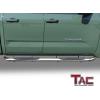imageTAC Side Steps Running Boards Compatible with 20222025 Toyota Tundra Double Cab Truck Pickup 3 Black Side Bars Nerf Bars Off Road Exterior Accessories 2PcsPolish