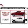 imageTAC Side Steps Running Boards Fit 20052023 Toyota Tacoma Access Cab Truck Pickup 4 Oval Black Side Bars Nerf Bars Step Rails Running Boards Off Road Exterior Accessories 2 pcs4 inch