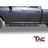 imageTAC Side Steps Running Boards Fit 20092018 Dodge RAM 1500 Quad Cab  20192024 RAM 1500 Classic Quad Cab Truck Pickup 4 Oval Texture Black Side Bars Step Rails Nerf Bars Off Road Accessories 2Pcs5 inch Black