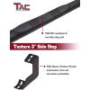 imageTAC Side Steps Running Boards Fit 20092018 RAM 1500 Quad Cab  20192024 RAM 1500 Classic Quad Cab Truck Pickup 3 Texture Black Side Bars Nerf Bars Step Rails Off Road Accessories 2PcsHeavy Texture