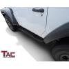 imageTAC Side Steps Running Boards Fit 20182024 Jeep Wrangler JL 2 Door SUV 425quot Oval Bend Texture Black Side Bars Texture Powder Coating Brackets 2Pcs3 inch Black