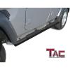 imageTAC Side Steps Running Boards Fit 20182024 Jeep Wrangler JL 4 Door SUV 4 inches Oval Texture Black Side Bars Step Rails Nerf Bars Rocker Panel Off Road Accessories 2pcs4 inch Fine Texture