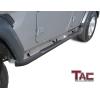 imageTAC Side Steps Running Boards Fit 20182024 Jeep Wrangler JL 4 Door SUV 4 inches Oval Texture Black Side Bars Step Rails Nerf Bars Rocker Panel Off Road Accessories 2pcs3 inch Heavy Texture
