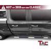 imageTAC Side Steps Running Boards Fit 20192025 RAM 1500 Quad CabExclude 20192024 RAM 1500 ClassicTruck Pickup 425quot Oval Bend Texture Black Side Bars4 inch Stainless Steel