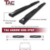 imageTAC Side Steps Running Boards Fit 20192025 RAM 1500 Quad CabExclude 20192024 RAM 1500 ClassicTruck Pickup 425quot Oval Bend Texture Black Side Bars5 inch Fine Texutre