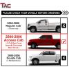 imageTAC Side Steps fit 20002006 Toyota Tundra Access Cab 3quot Black Side Bars Nerf Bars Step Rails Running Boards Off Road Automotive Exterior Accessories 2 Pieces Running Boards