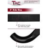 imageTAC Side Steps for 20072014 Toyota FJ Cruiser SUV Excludes models with the factory rock rails 3quot Black Side Bar Nerf Bars Running Boards