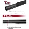 imageTAC Side Steps for 20092018 Dodge Ram 1500 Crew Cab  20102018 Dodge Ram 2500  3500  4500  5500 Crew Cab Truck Pickup 4quot Oval Black Side Bars Nerf Bars Running Boards