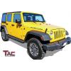 imageTAC Sidewinder Running Boards Fit 20072018 Jeep Wrangler JK 4 Door SUV 4 Drop Fine Texture Black Side Steps Nerf Bars Rock Slider Armor OffRoad Accessories 2pcsArmor Running Boards