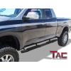 imageTAC Sidewinder Running Boards Fit 20072021 Toyota Tundra Double Cab 4 Drop Fine Texture Black Side Steps Nerf Bars Rock Slider Armor OffRoad Accessories 2pcsTubular