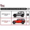 imageTAC Sidewinder Running Boards Fit 20182025 Jeep Wrangler JL 4 Door20212025 Wrangler JL 4xe 4 Drop Side Step Nerf Bar Rocker Slider Exterior Accessories 2pcs