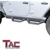 imageTAC Sidewinder Running Boards Fit 20182025 Jeep Wrangler JL 4 Door20212025 Wrangler JL 4xe 4 Drop Side Step Nerf Bar Rocker Slider Exterior Accessories 2pcs