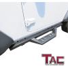 imageTAC Sniper Running Boards Fit 20182025 Jeep Wrangler JL 2 Door Truck Pickup 4quot Drop Fine Texture Black Side Steps Nerf Bars 2pcsSidewinder Drop Steps