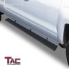 imageTAC Spear Running Boards fit 20072018 Chevy SilveradoGMC Sierra 150020072019 25003500 ExtendedDouble Cab Incl2019 Silverado 1500 LDSierra 1500 Limited 6quot Side Step Rail Nerf Bar Black6 inch Running Boards
