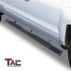 imageTAC Spear Running Boards fit 20072018 Chevy SilveradoGMC Sierra 150020072019 25003500 ExtendedDouble Cab Incl2019 Silverado 1500 LDSierra 1500 Limited 6quot Side Step Rail Nerf Bar Black5 inch Tubular