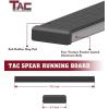 imageTAC Spear Running Boards fit 20072018 Chevy SilveradoGMC Sierra 150020072019 25003500 ExtendedDouble Cab Incl2019 Silverado 1500 LDSierra 1500 Limited 6quot Side Step Rail Nerf Bar Black6 inch Running Boards