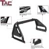 imageTAC T1 Roll Bar Sport Bar Compatible with 20022024 RAM 150020032024 RAM 25003500 Pickup Truck Full Size Carbon Steel Black with Brake LightInclude Mount Plate of LED Light