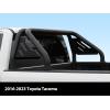 imageTAC T1 Roll Bar Sport Bar Compatible with 20162023 Toyota Tacoma  with Brake Light Carbon Steel Black Include Mount Plate of LED Light