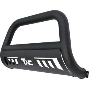 imageTAC Bull Bar Grille Guard Compatible with 20162023 Toyota Tacoma Remove Skid Plate  If Equipped Pickup Truck 3quot Black Front Brush Bumper Guard Grille Guard Push Guard Off Road Exterior AccessoriesHeavy Texture Black