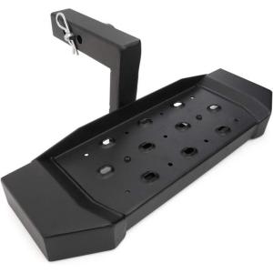 imageTAC Hitch Step Compatible with 2quot Rear Hitch Receiver 65quot Width with 6quot Drop SUV Pickup Truck Van Bumper Protector Universal Black Hitch Pin and Clip Included